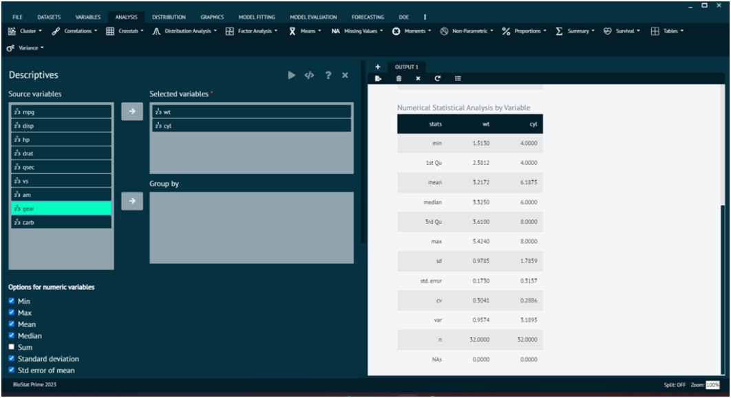 Descriptive Statistics